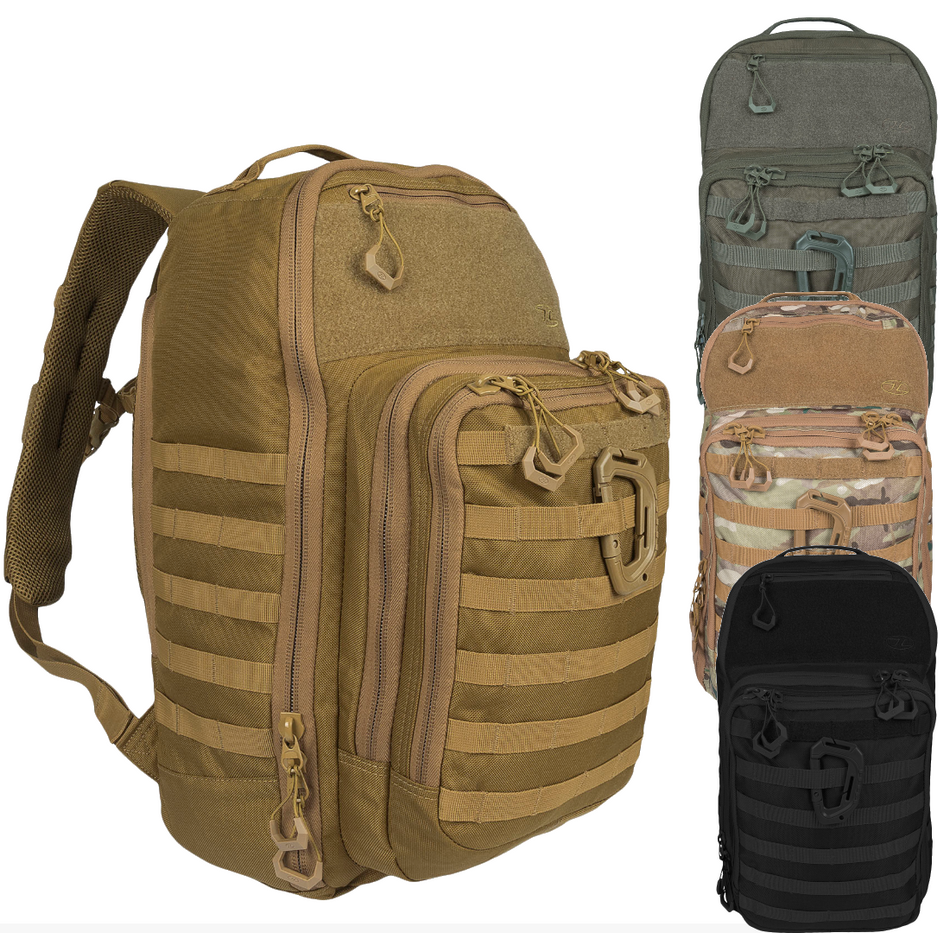 Highlander Harrier Backpack 25L Small Grab Bag Rucksack MOLLE CLamshell Opening