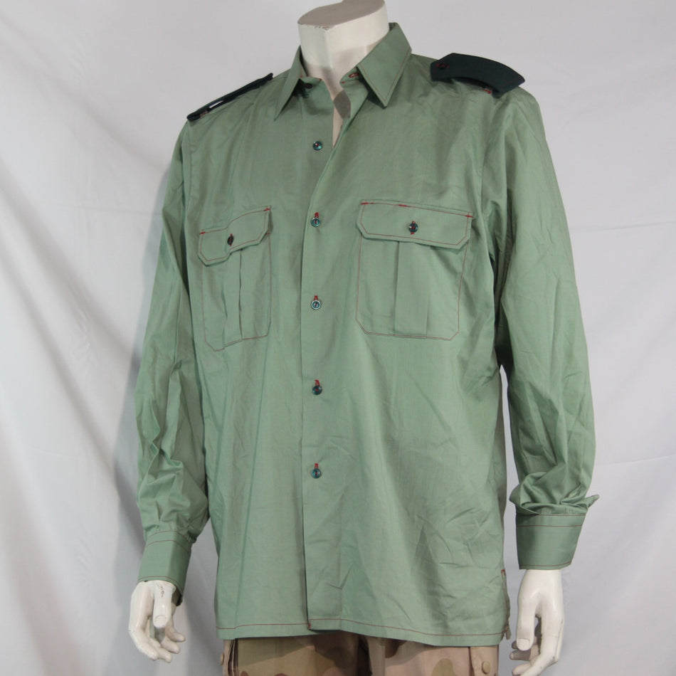 Spanish Civil Guard Long Sleeve Shirt Genuine Surplus  Green 42" Chest (4070)
