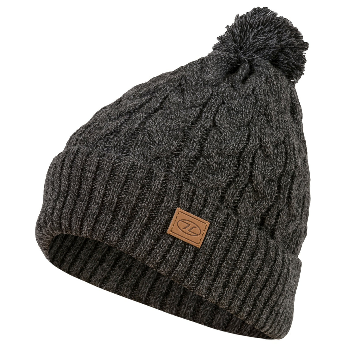 Knitted Bobble Hat Ski Thermal Winter Warm Fleece Lin Green Black Grey Red Yello