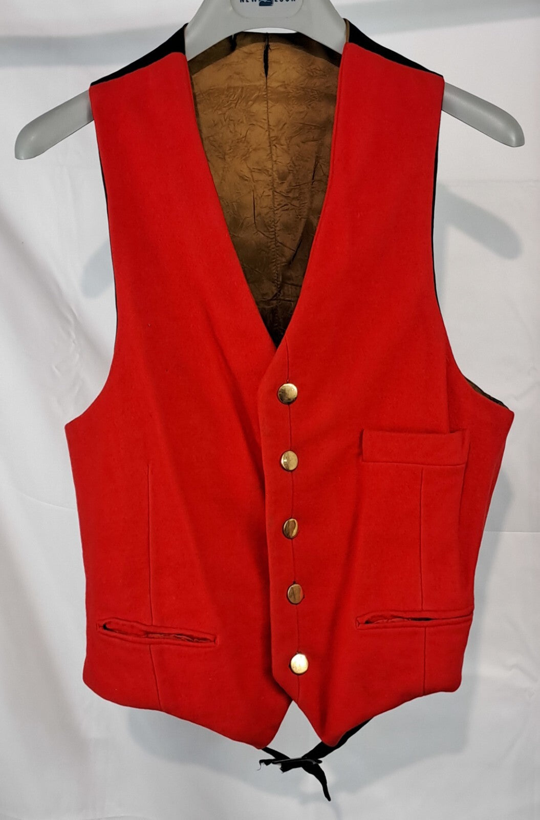 Genuine Surplus Vintage Military Red Waistcoat 34" Chest (2343)