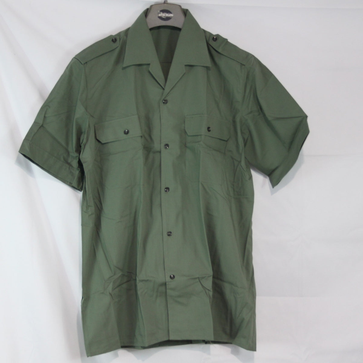 New Spanish Army Shirt Lightweight Green Genuine Surplus 41cm Collar 16" (4139)
