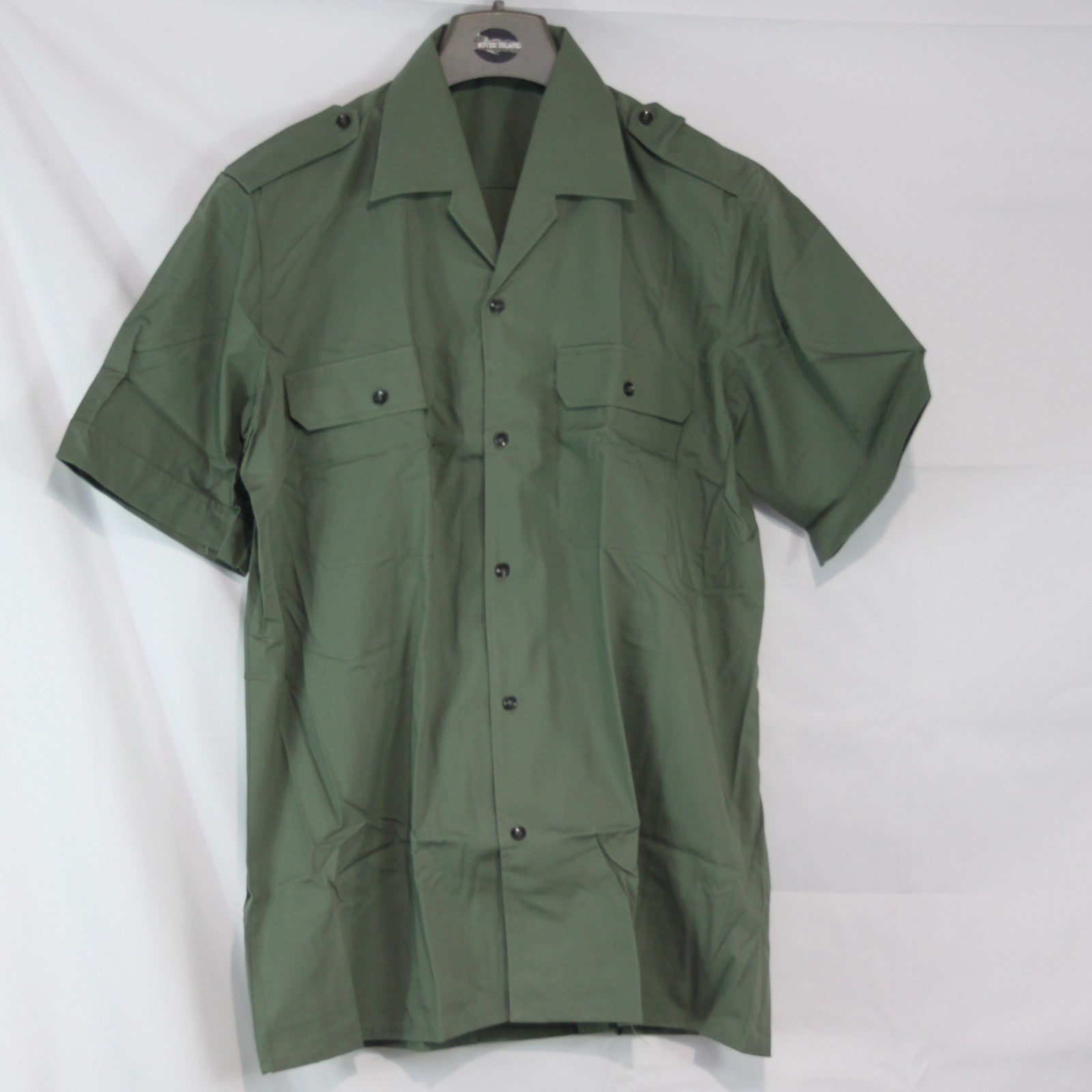 New Spanish Army Shirt Lightweight Green Genuine Surplus 41cm Collar 16" (4139)