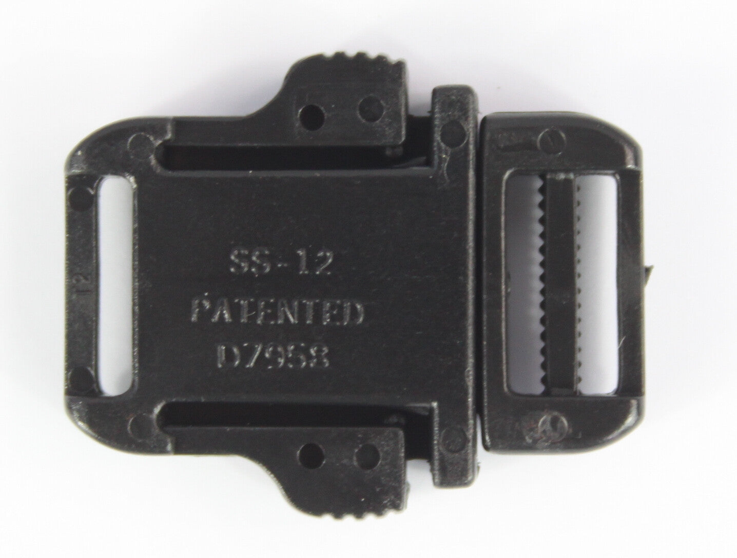 Side Release Buckles Black Plastic Clips Belts Rucksacks  Replacement All Sizes