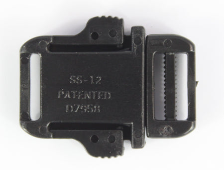 Side Release Buckles Black Plastic Clips Belts Rucksacks  Replacement All Sizes