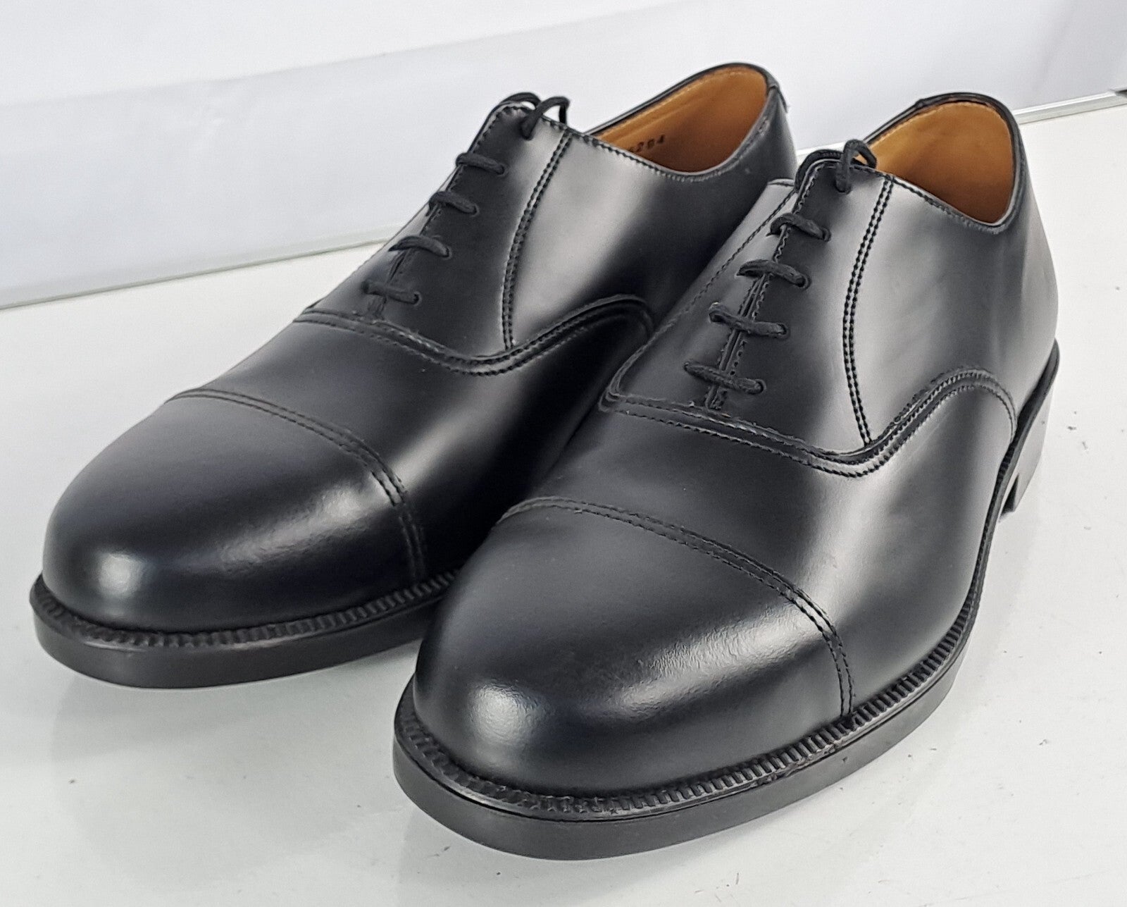 Genuine Surplus British RAF Mens Parade Shoes Formal Black Leather Supergrade