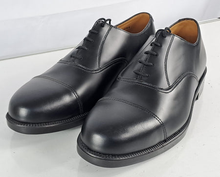 Genuine Surplus British RAF Mens Parade Shoes Formal Black Leather Supergrade