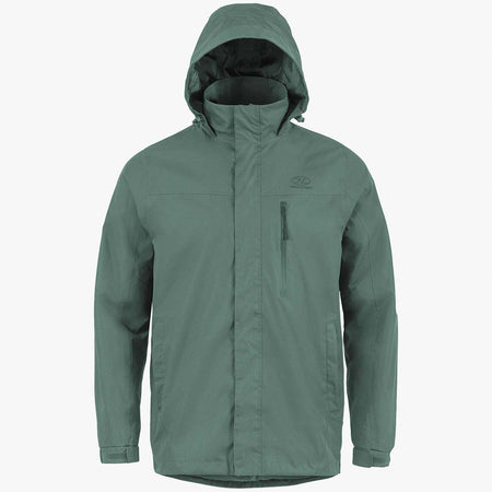Ex-Display Highlander Kerrera Waterproof Breathable Rain Jacket Coat Slate Green