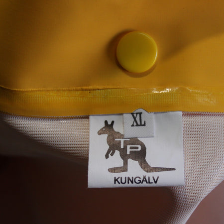 Waterproof Rubberised Rain Coat Jacket Yellow XL  (4179)