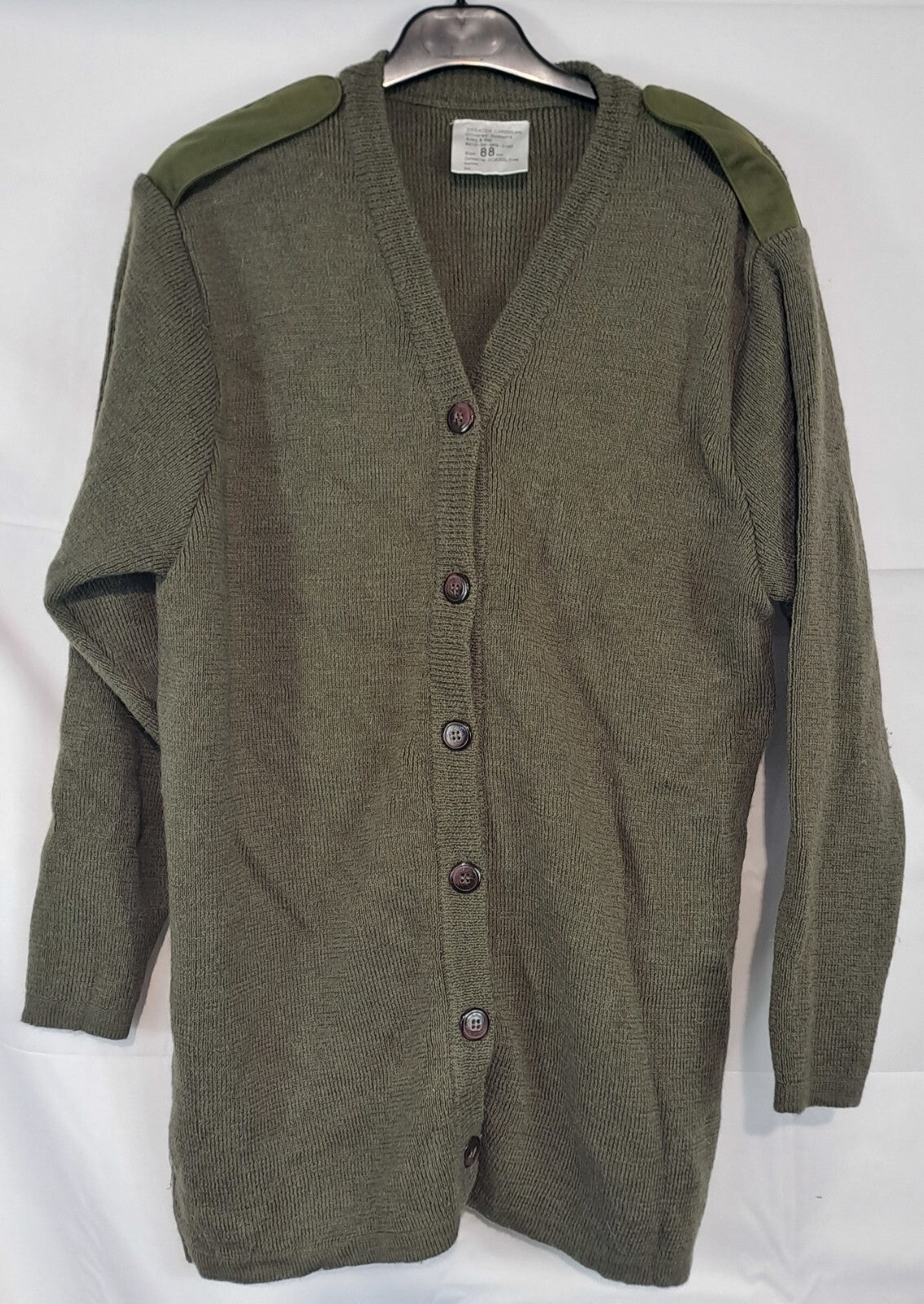 Genuine Surplus British Army & R Marines Cardigan Womens Olive Green 35" (1606)