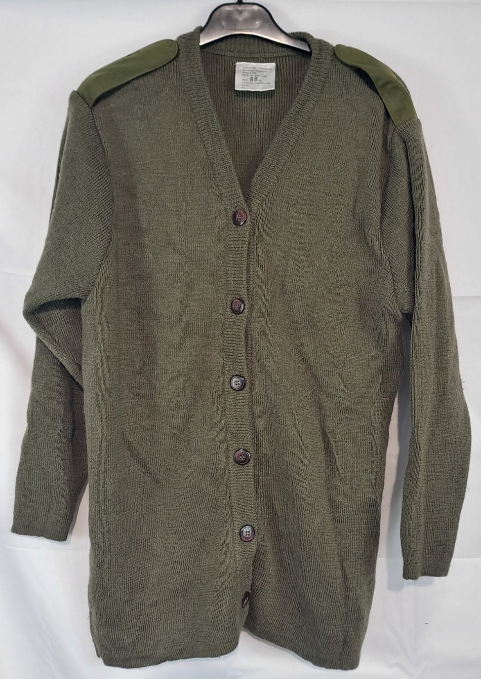 Genuine Surplus British Army & R Marines Cardigan Womens Olive Green 35" (1606)