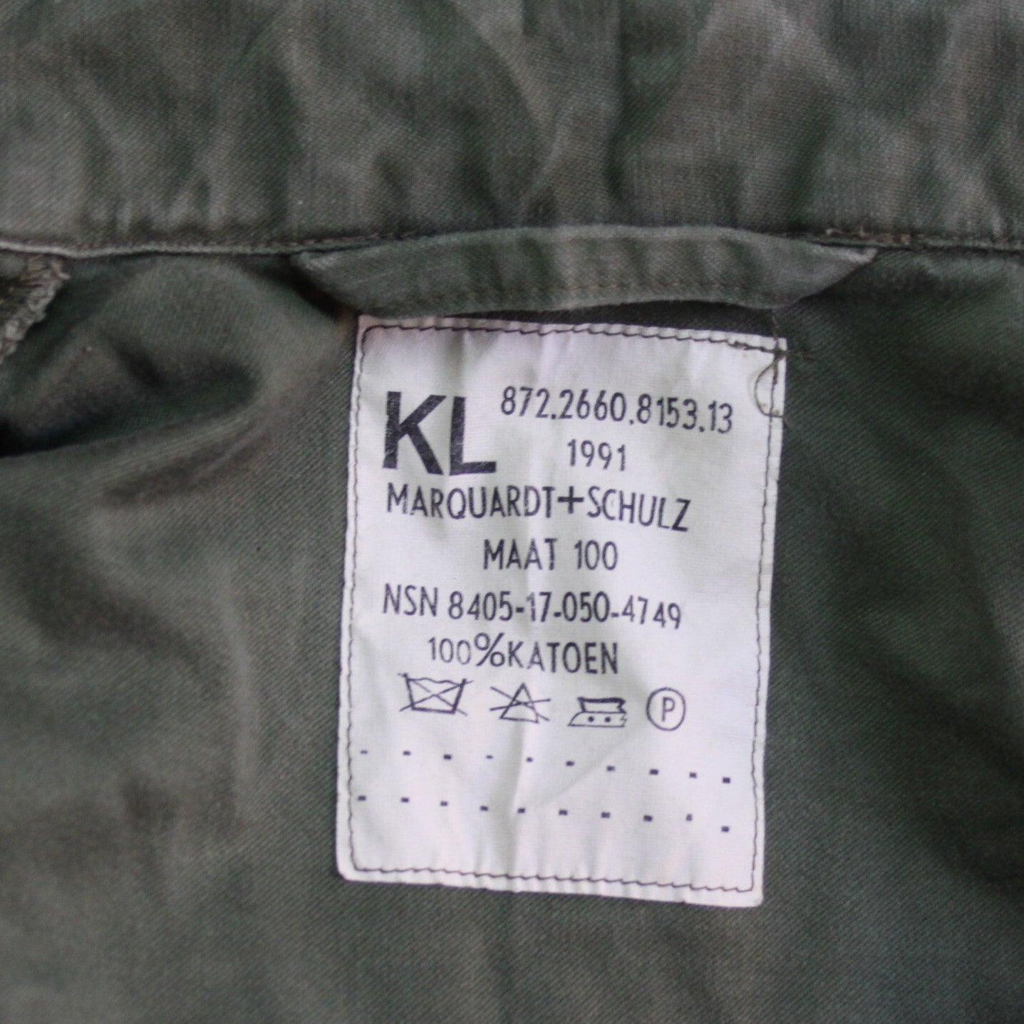 Genuine Surplus Dutch Jacket Coverted to Gilet Sleeveless Canvas 38" chest (3257