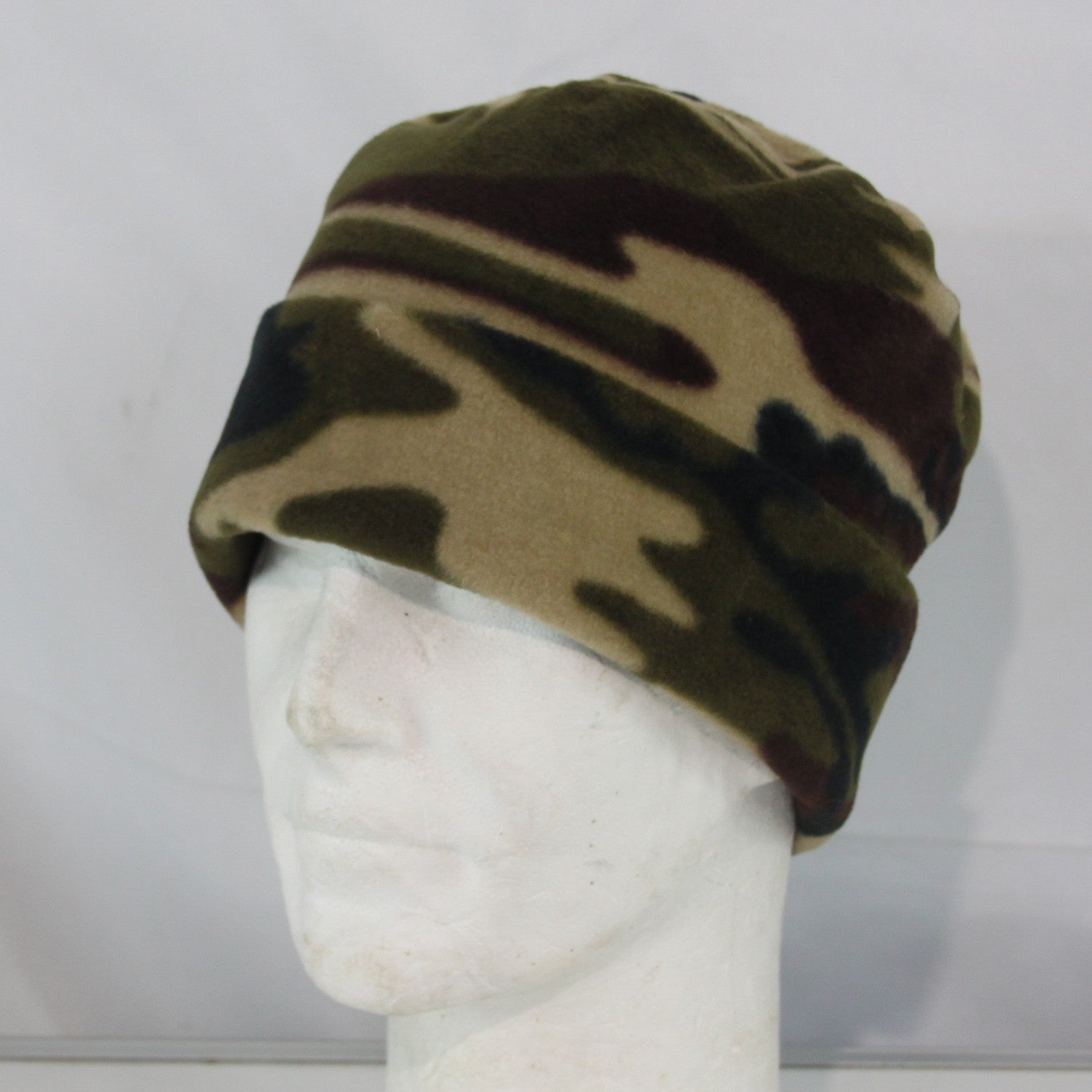 Polar Fleece Camouflage Bob Hat Watch Hat Adult Thermal Warm (HAT063)