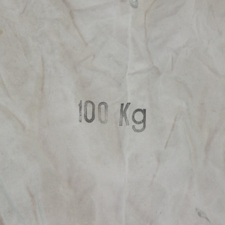 Vintage French Army Canvas Ballast Bag White Genuine Surplus Printed(4391)