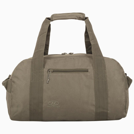 Highlander Cargo Holdall Duffle Bag 30 Litre Small Strong Durable Black Green