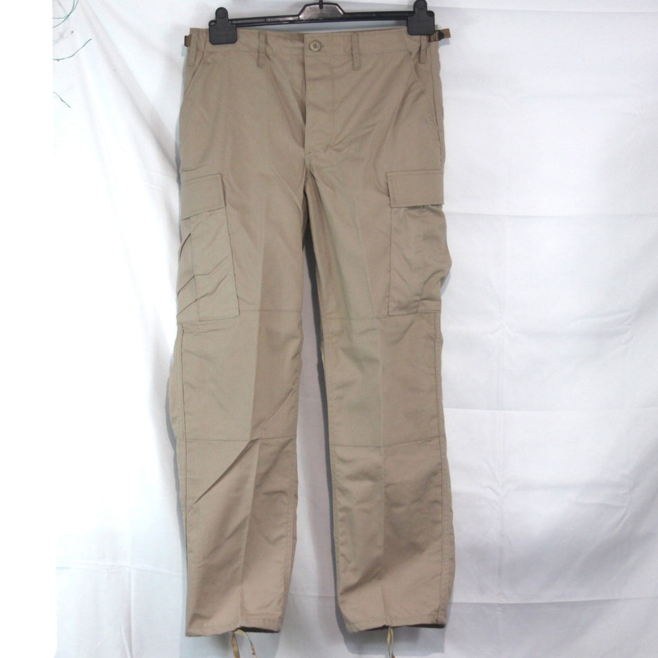 US Army Style Beige BDU Trousers Combats Cargo Copy NEW  (3985)