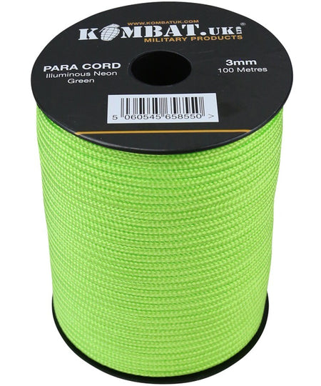 Kombat Paracord Reel String Cord Strong Camping Military Cadets Rope 3mm