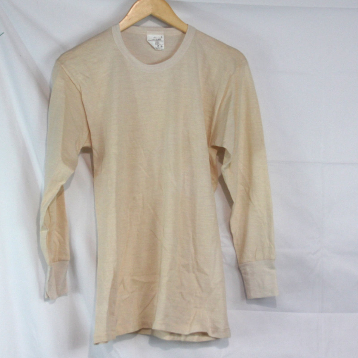 Italian Army Thermal Top Genuine Surplus Cream Military Long Sleeve (3825)