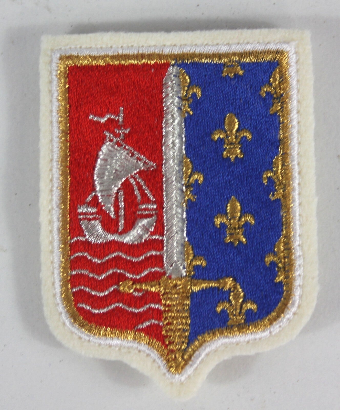 Genuine Surplus Ile De France Paris Region French Army Command Badge Patch