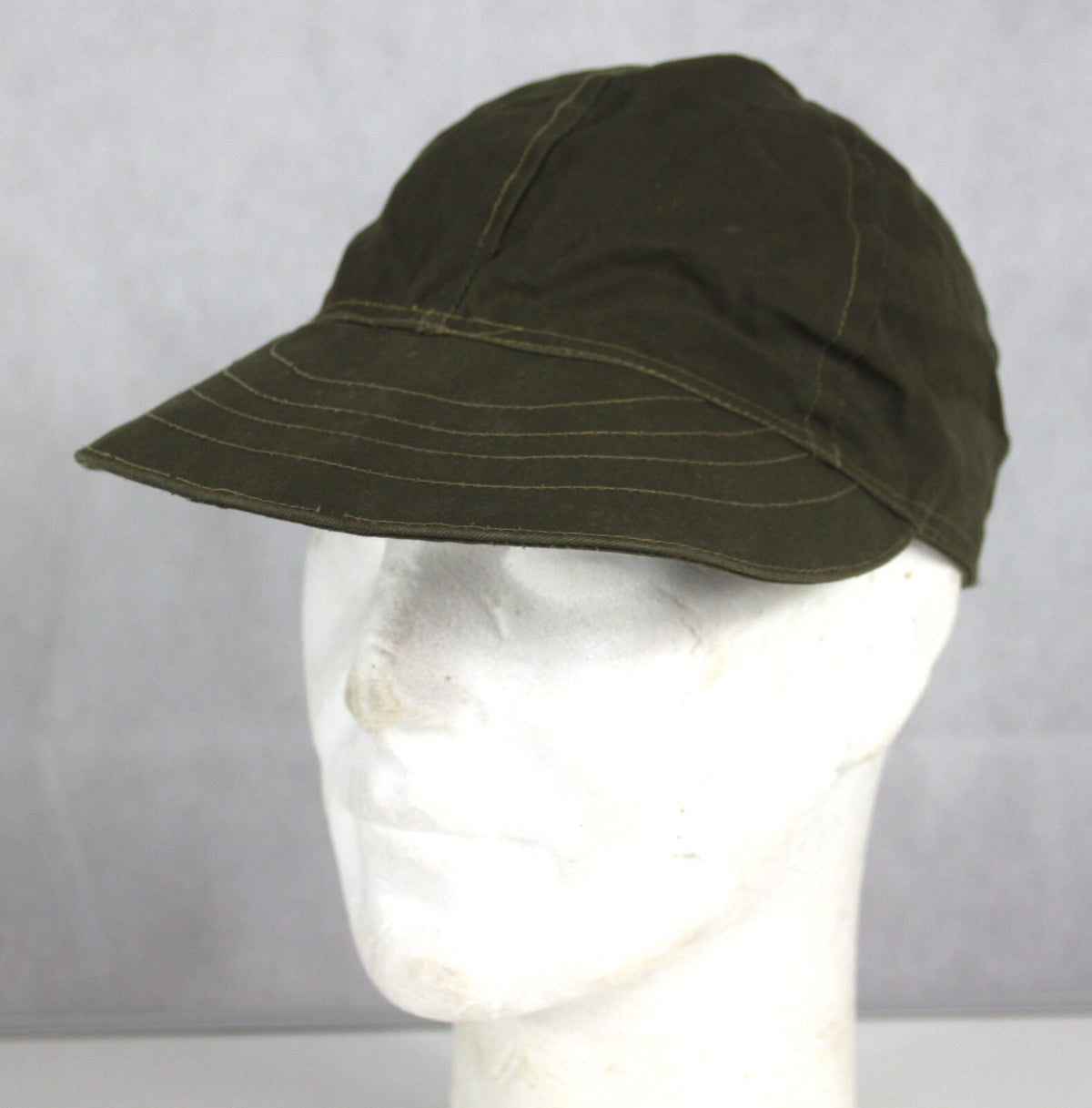 Genuine Surplus Vintage Italian ARMY Olive Peak Cap Forces Military Soft