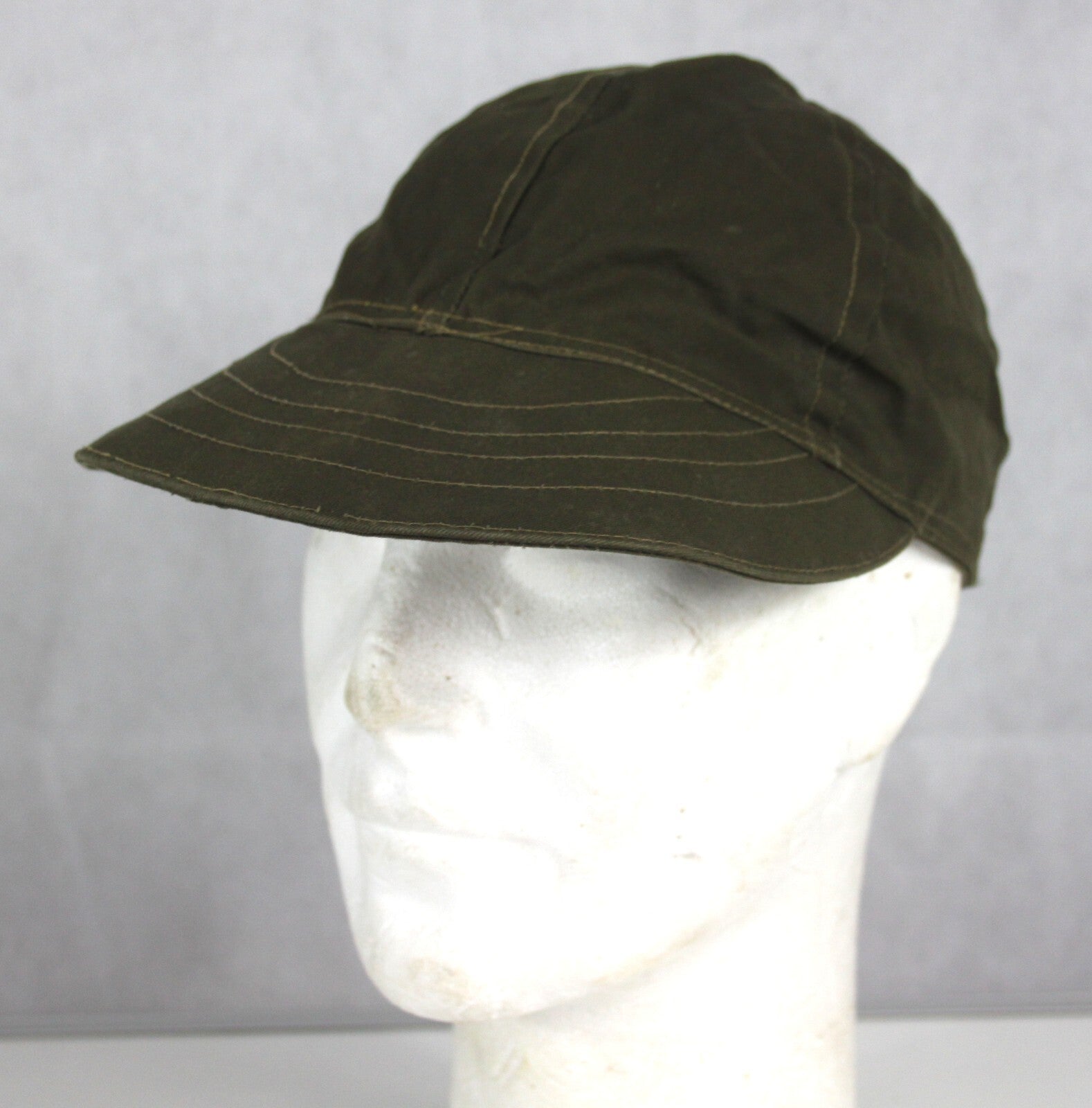 Genuine Surplus Vintage Italian ARMY Olive Peak Cap Forces Military Soft