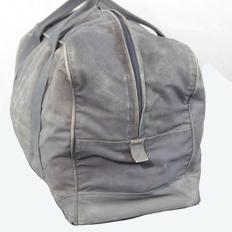 Vintage RAF Holdall Bag Well Worn Genuine Surplus British Canvas Duffle Bag 4327