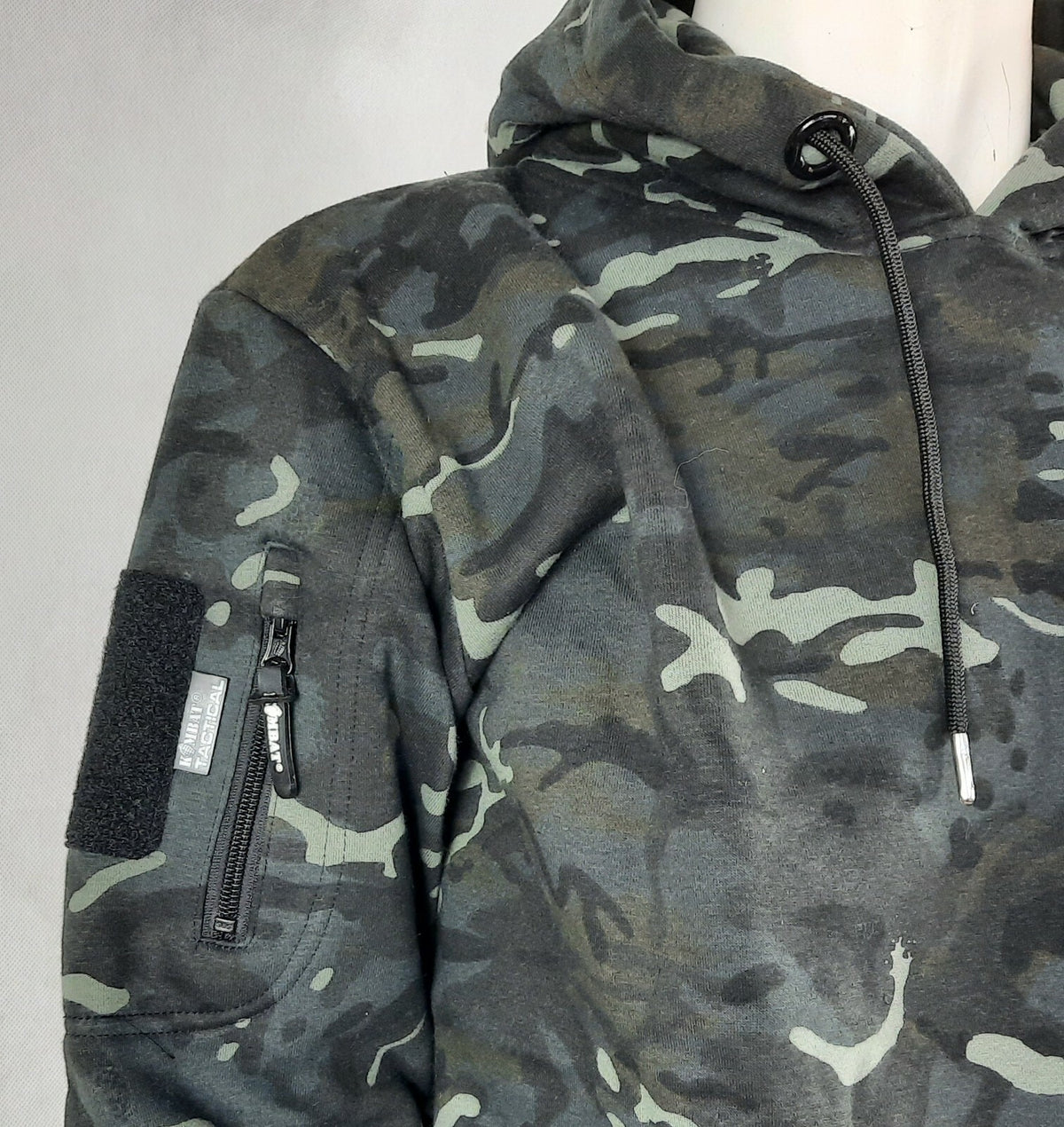 Kombat Tactical Hoodie BTP /Black  Tactical Military Pockets Cotton Rich Hooded 