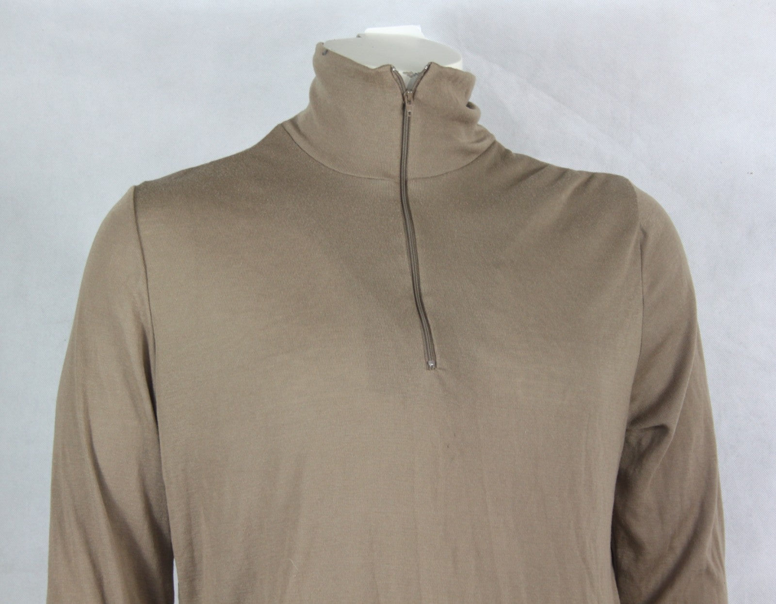 Genuine Surplus British Army AFV Thermal Top Vest Zip Neck Sand (3789)