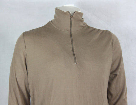 Genuine Surplus British Army AFV Thermal Top Vest Zip Neck Sand (3789)