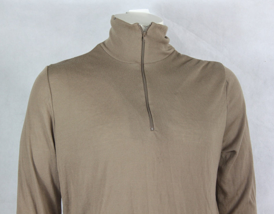 Genuine Surplus British Army AFV Thermal Top Vest Zip Neck Sand (3789)