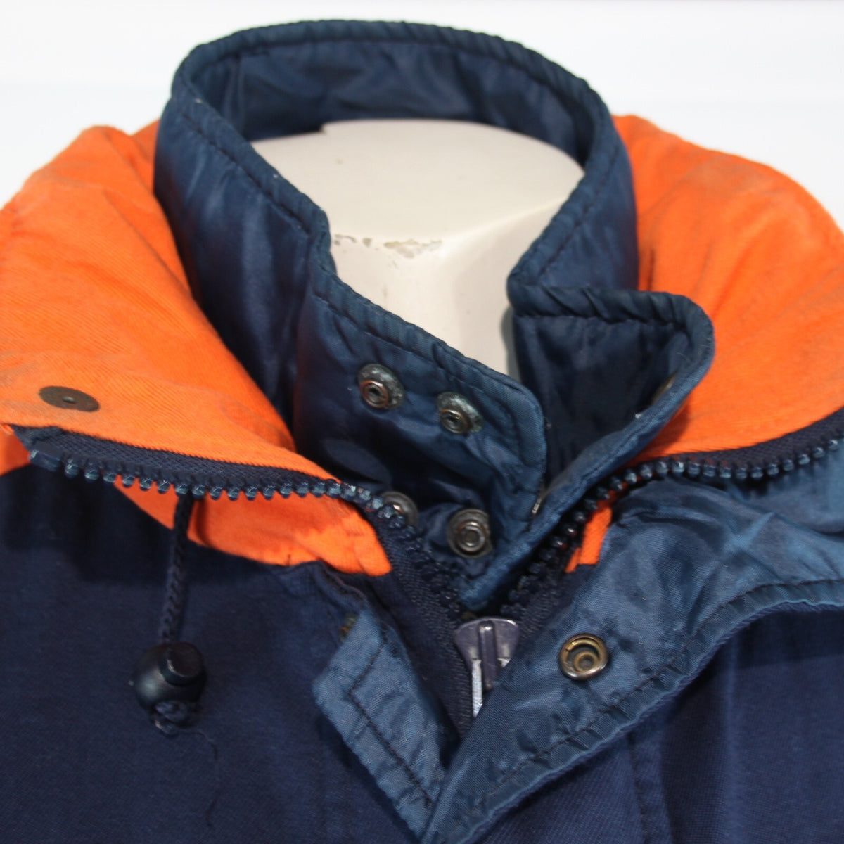 Genuine Surplus European Military Padded Winter Coat Jacket Blue Orange (3156)