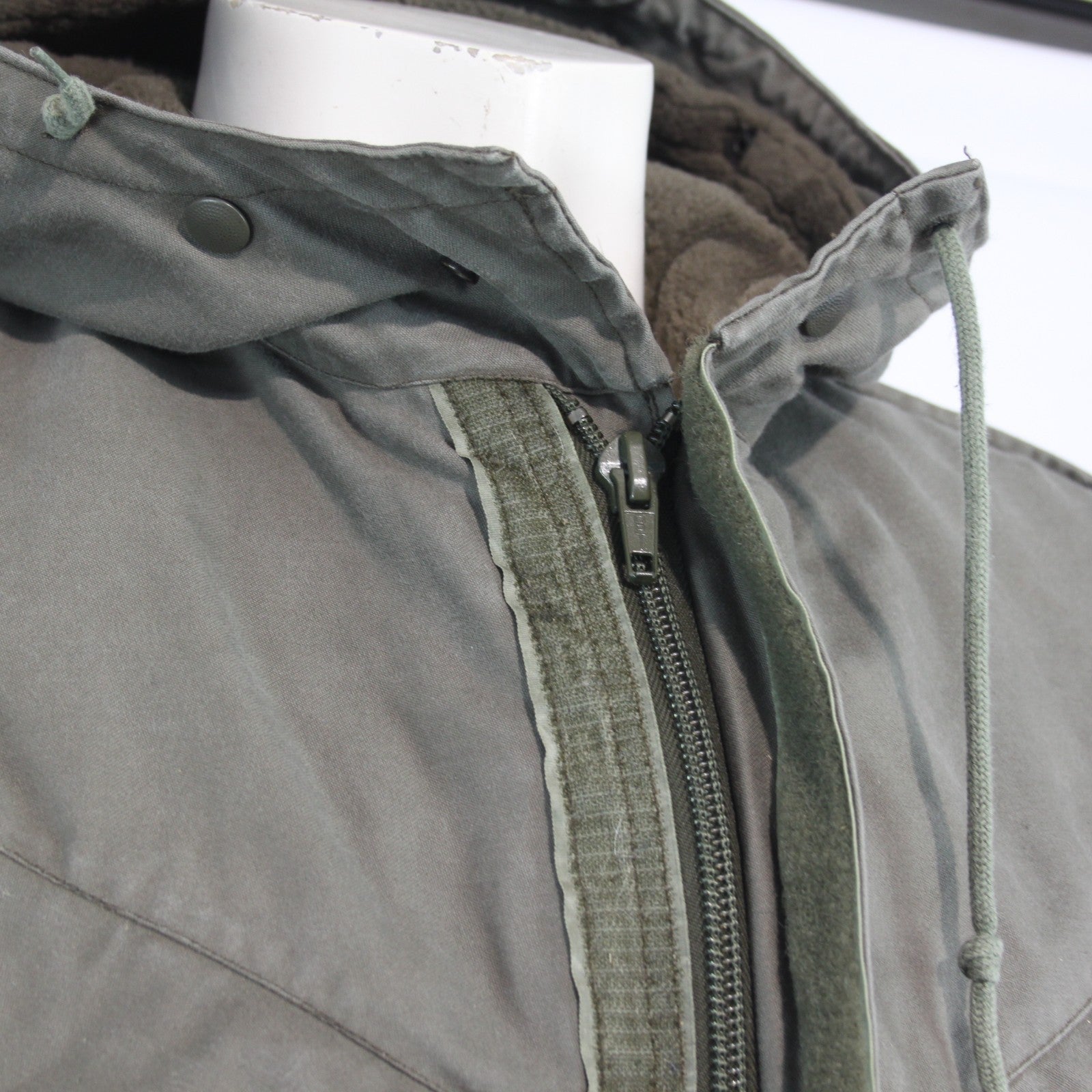 Genuine Surplus Dutch Army Parka Olive Faux Fur Lined Canvas Military (3742)