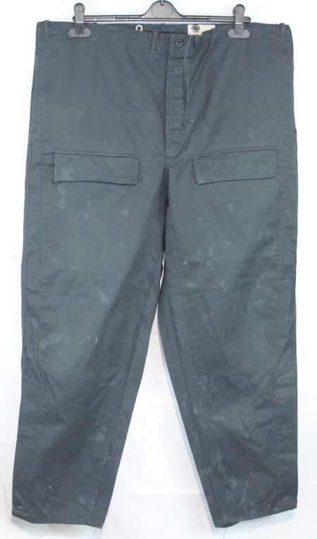 Genuine Surplus French / Belgian Vintage Canvas Trousers Stiff Navy 44" (1533)