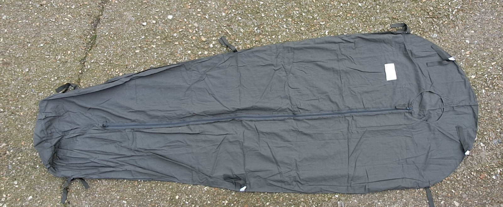 Genuine Surplus Dutch Army Sleeping Bag Liner Mummy Grey  (1856)