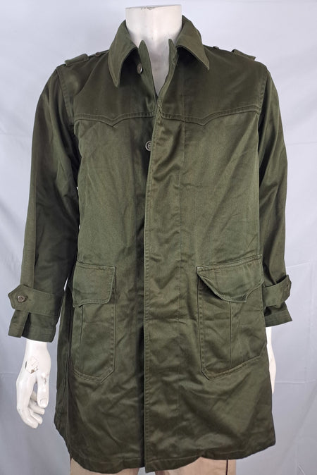 Genuine Surplus Czech Army Parka Unlined Olive Green Canvas No belt (1671)