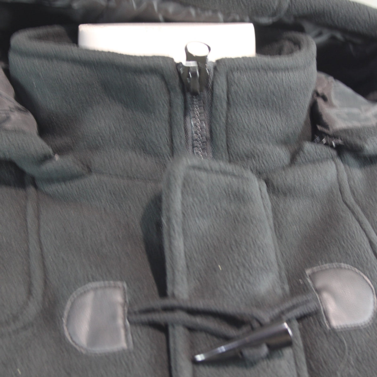 Himalaya Duffel Coat Black Fleece Winter Coat Toggles Mens XL (3799)