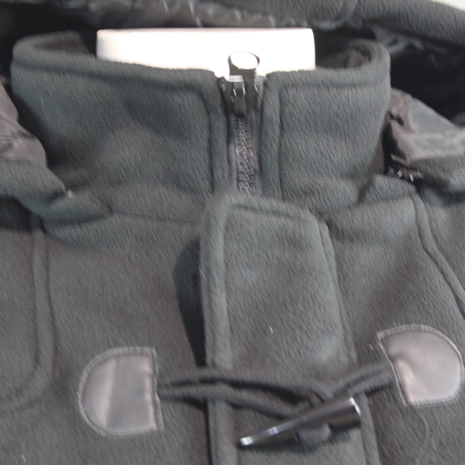 Himalaya Duffel Coat Black Fleece Winter Coat Toggles Mens XL (3799)