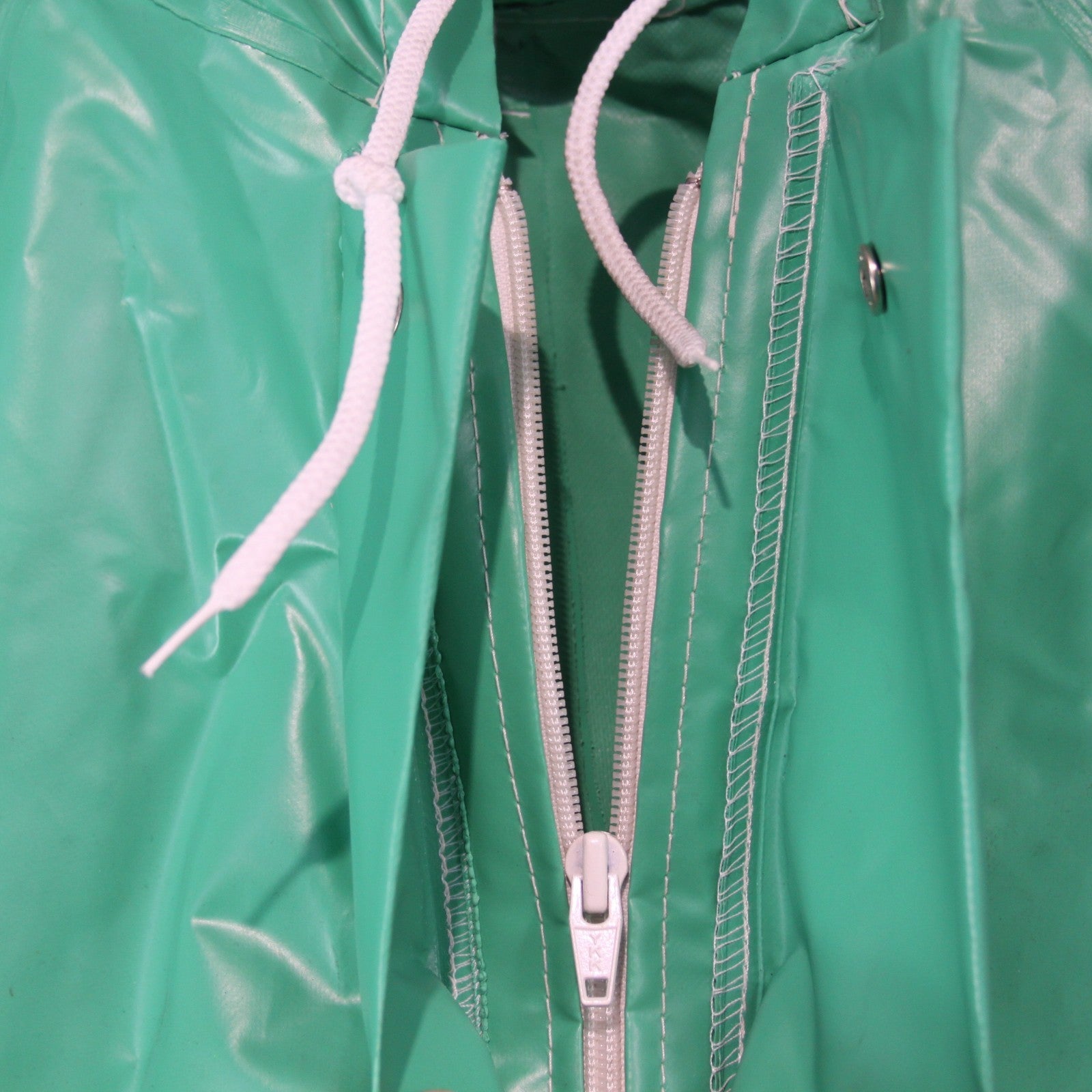 Waterproof Overall French Army Coverall Rubber type Suit Green Surplus (3947)