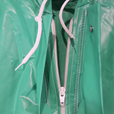 Waterproof Overall French Army Coverall Rubber type Suit Green Surplus (3947)