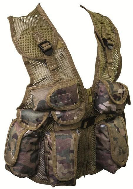 Kids Camouflage Assault Vest Childrens MTP/HC/BTP Camo Action Vest Army Forces