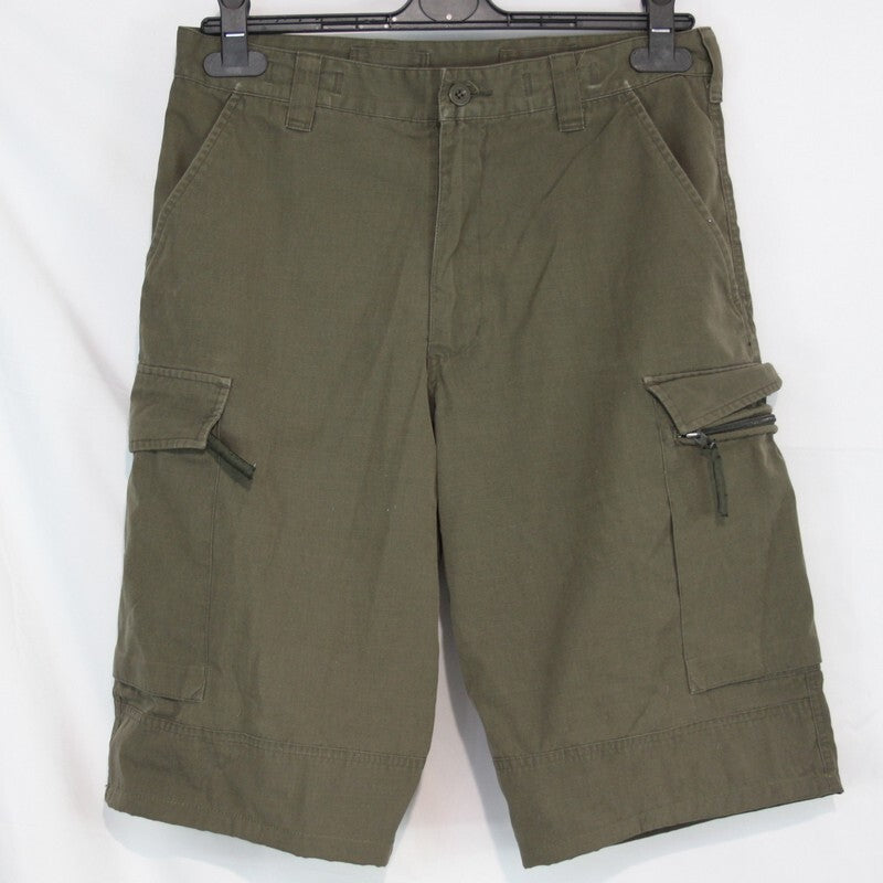 Genuine Surplus Austrian Army Olive Trouser Cutoff Shorts Military  (3292)