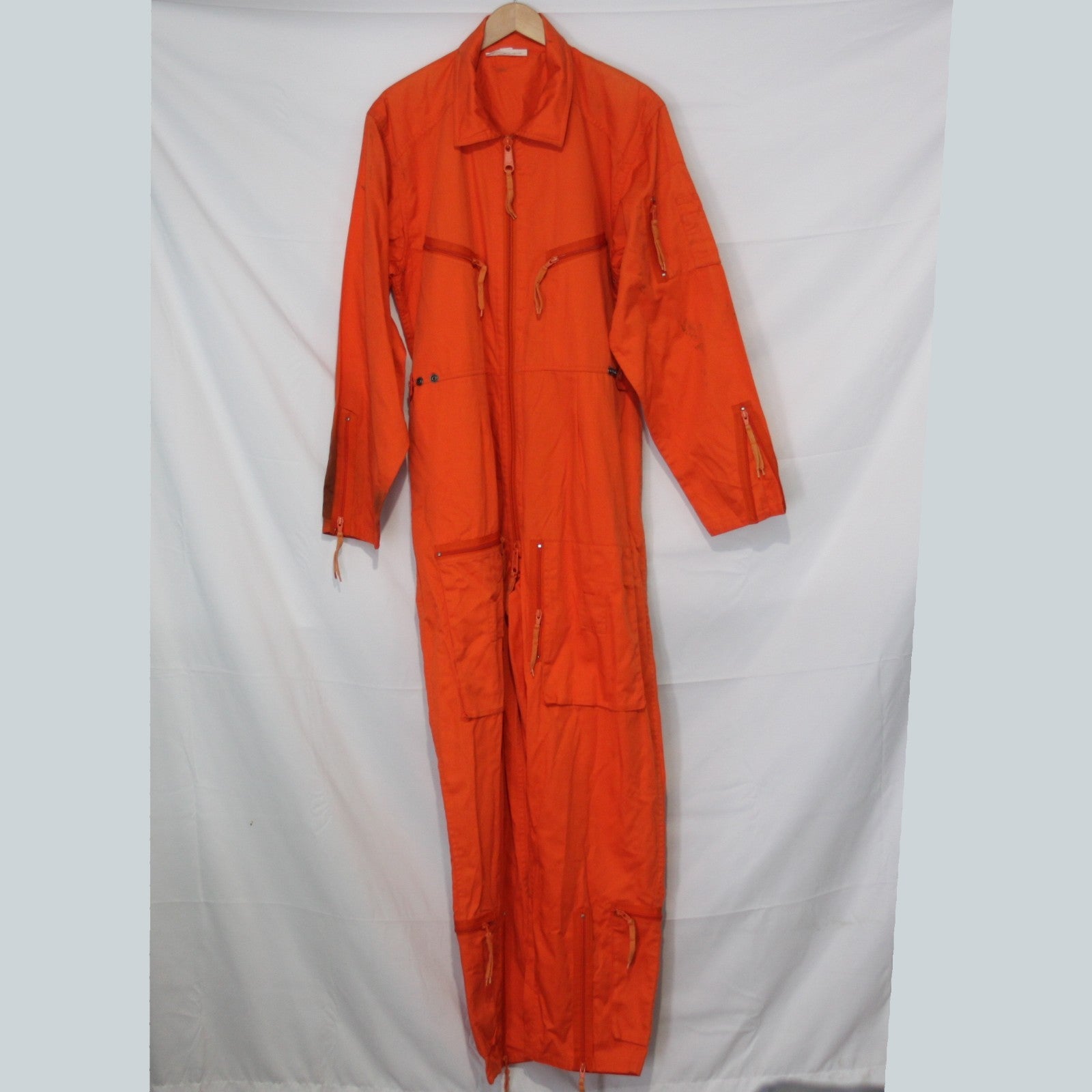German Military Style Flight Suit Orange  Overall Army Airforce 44" Chest (3390)