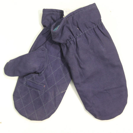 Thermal Padded Lined Romanian Army Mittens Genuine Surplus Blue Medium (3915)