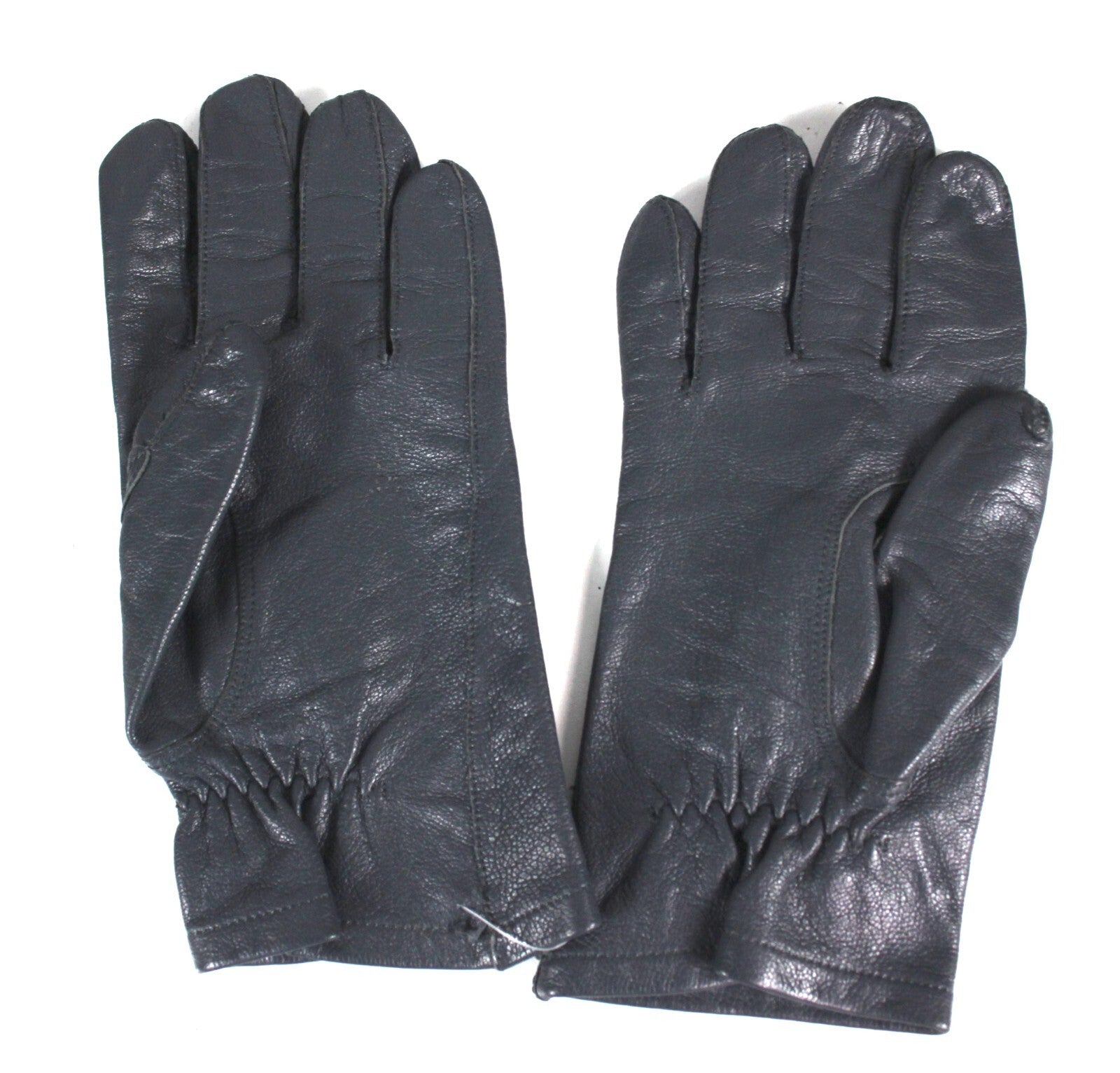 Genuine Surplus German Grey Leather Flight Gloves Aviation Military unlined