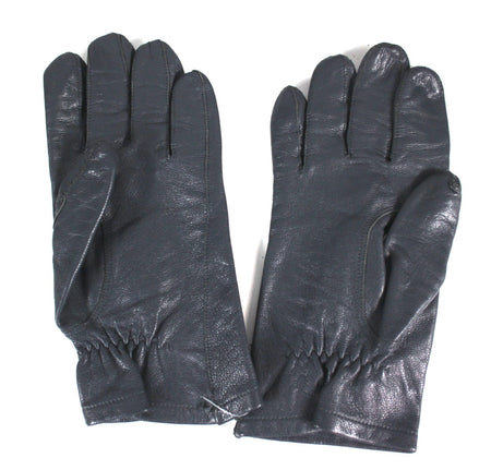 Genuine Surplus German Grey Leather Flight Gloves Aviation Military unlined