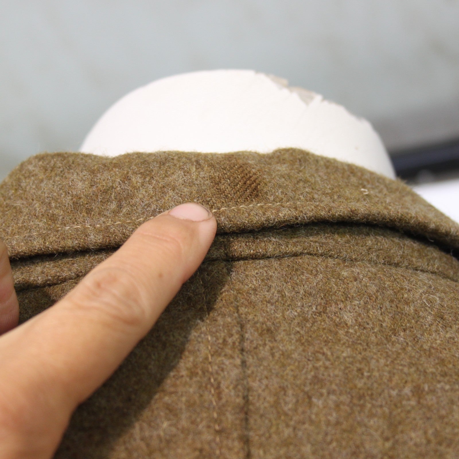 1954 British Army Battle Dress Short Uniform Jacket Wool 38" Chest Brown (3541)