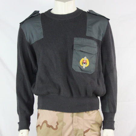 Genuine Surplus Slovakian Army Embroidered Jumper with Pocket Wool 42-44" (3255)