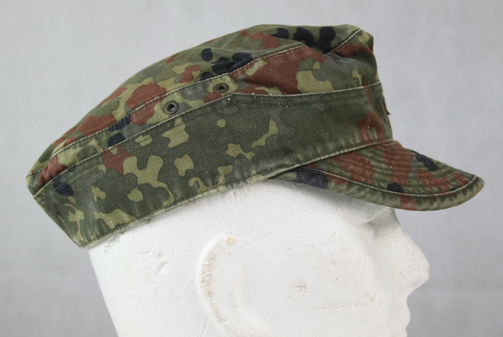 Genuine Surplus German Flektarn Camo Field Cap Fatigue Hat Flecktarn Camouflage