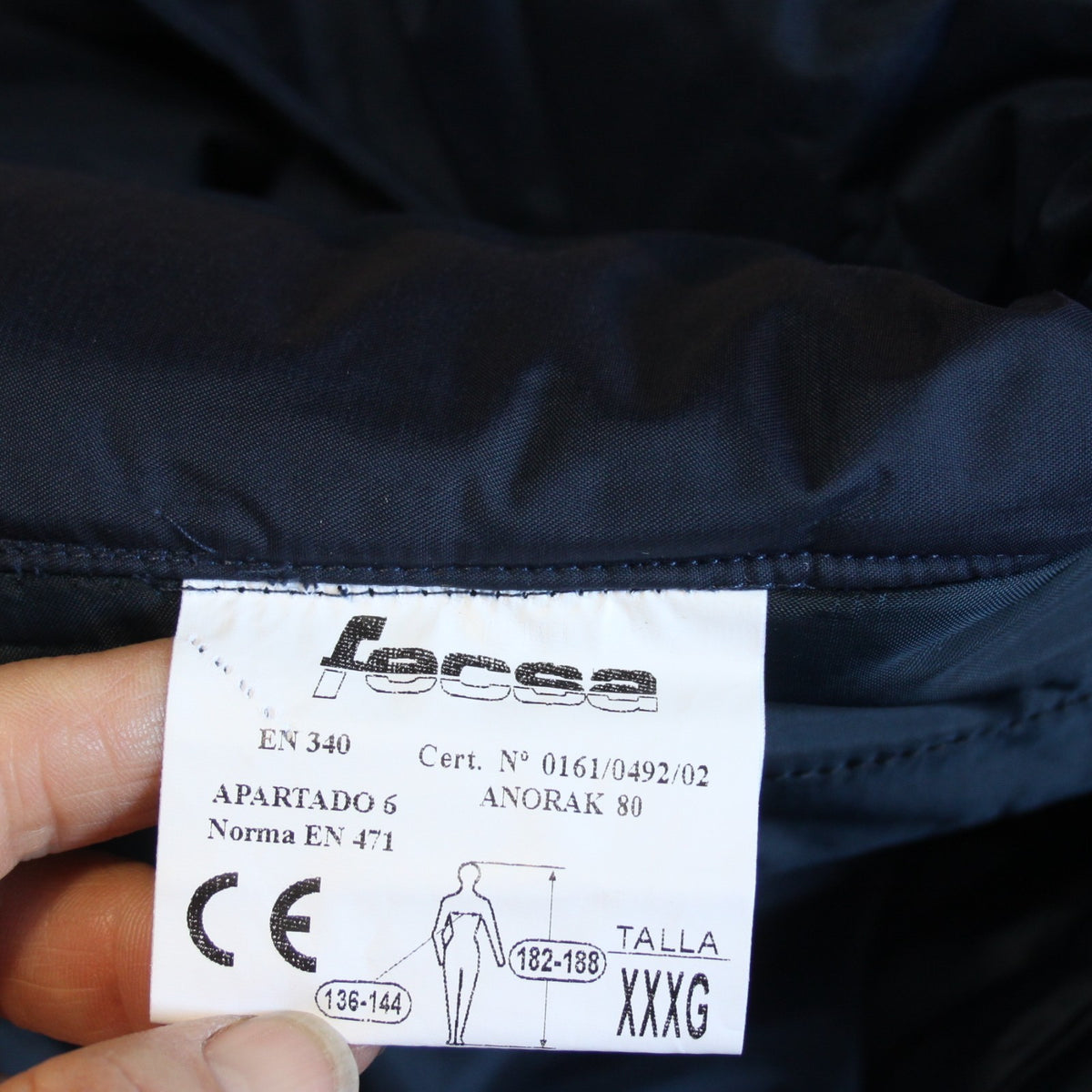NEW Waterproof Padded Winter Jacket Spanish Water Board Rain Navy Blue (3878)