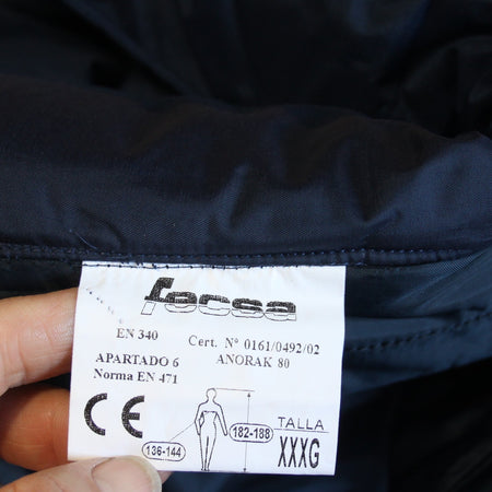 NEW Waterproof Padded Winter Jacket Spanish Water Board Rain Navy Blue (3878)