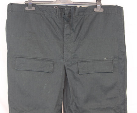 Genuine Surplus French / Belgian Vintage Canvas Trousers Stiff Navy 44" (1534)
